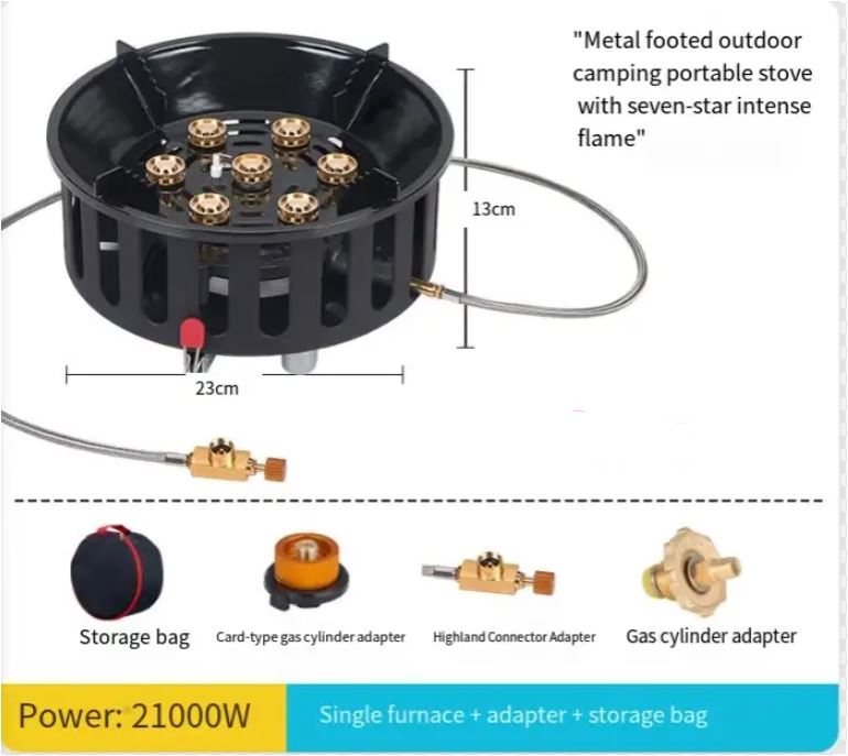 Kalsten | 7-Core Portable Camping Gas Stove with Electronic Ignition – Kael