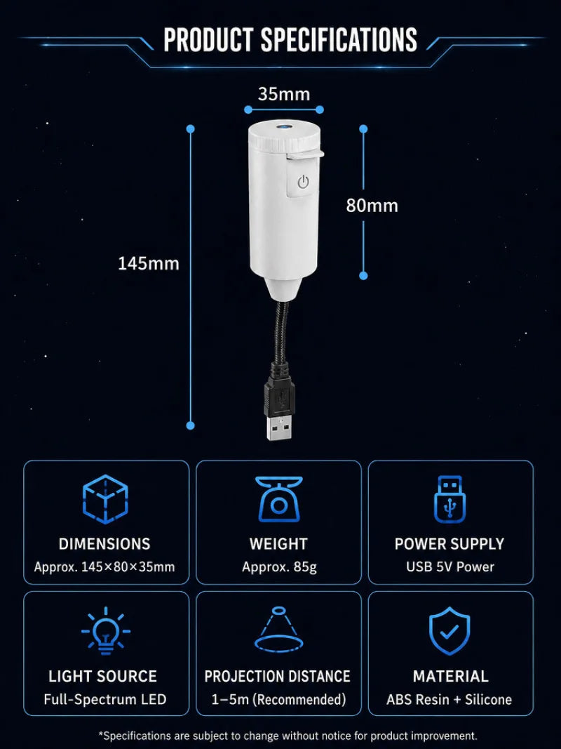 StarScape™ Projector 🌌✨ — Transform Any Room into the Night Sky