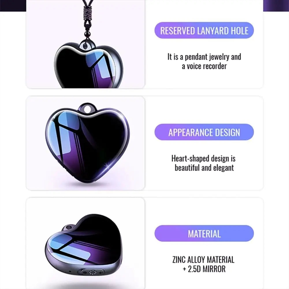 HeartMemo™ Recorder Necklace ❤️🎙️ — Capture Every Important Moment