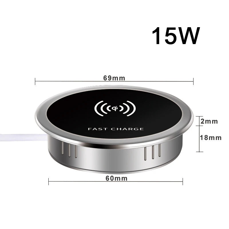 ClearDesk™ Wireless Charging Pad ✨📱 Minimal Look, Max Power